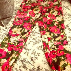 H&M floral skinny pants